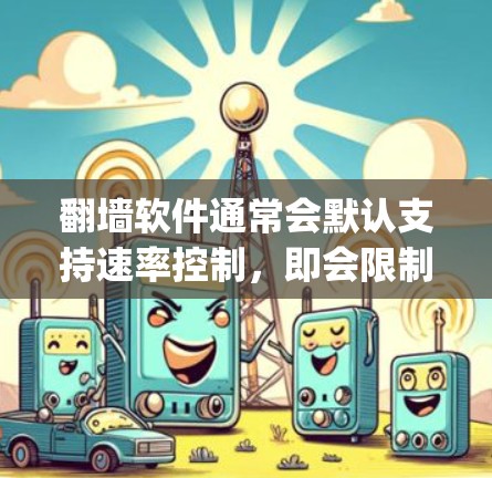 翻墙软件通常会默认支持速率控制,即会限制连接的流量速度。这意味着默认设置可能包括速率限制,例如1Mbps以内。如果需要不限速,通常需要通过翻墙软件的速率控制功能进行配置 翻墙软件通常会默认支持速率控制,即会限制连接的流量速度。这意味着默认设置可能包括速率限制,例如1Mbps以内。如果需要不限速,通常需要通过翻墙软件的速率控制功能进行配置