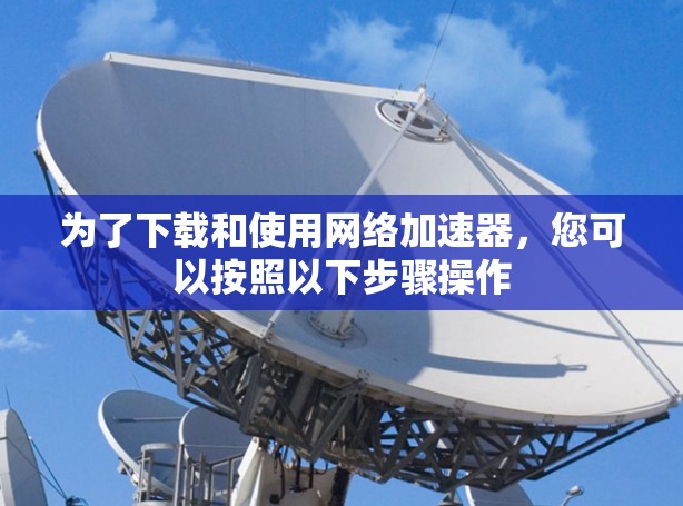 为了下载和使用网络加速器，您可以按照以下步骤操作