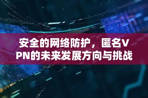 安全的网络防护,匿名VPN的未来发展方向与挑战 安全的网络防护,匿名VPN的未来发展方向与挑战