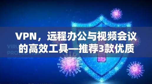VPN,远程办公与视频会议的高效工具—推荐3款优质VPN软件