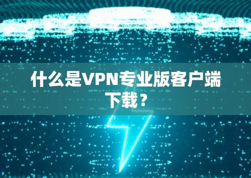 什么是VPN专业版客户端下载？