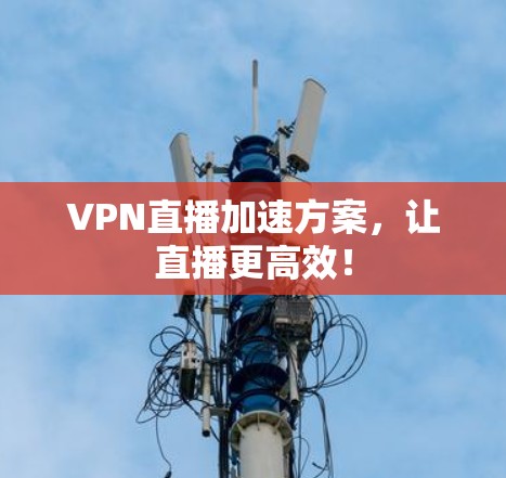 VPN直播加速方案,让直播更高效! VPN直播加速方案,让直播更高效!