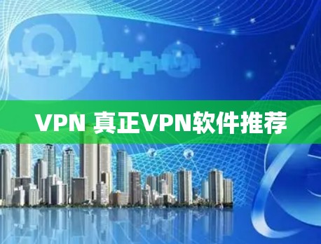 VPN 真正VPN软件推荐