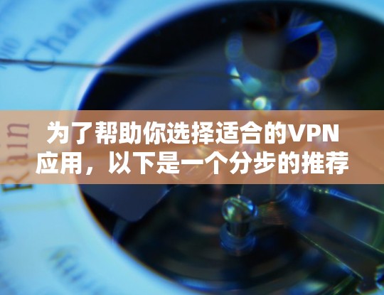 为了帮助你选择适合的VPN应用，以下是一个分步的推荐过程