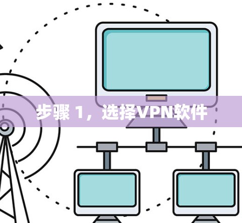 步骤 1，选择VPN软件
