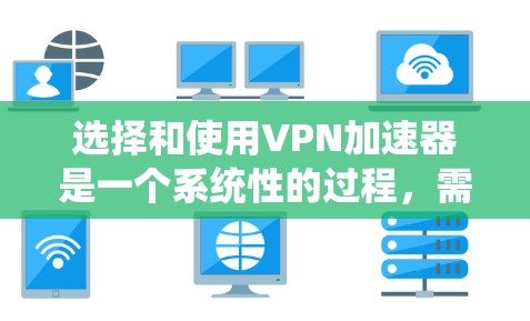选择和使用VPN加速器是一个系统性的过程，需要综合考虑多个因素。以下是详细的步骤指南，帮助您高效使用VPN加速器