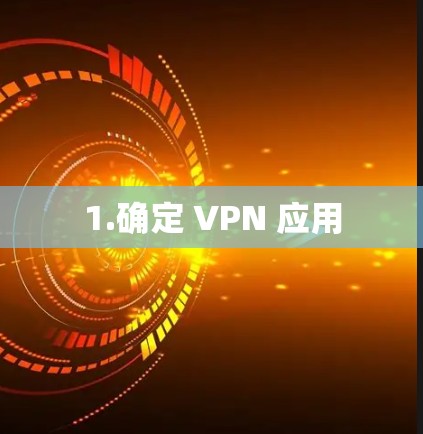 1.确定 VPN 应用